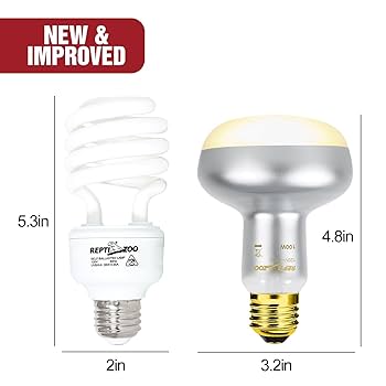 Amazon.com : REPTI ZOO Reptile Heat Lamp Bulb and UVB 10.0